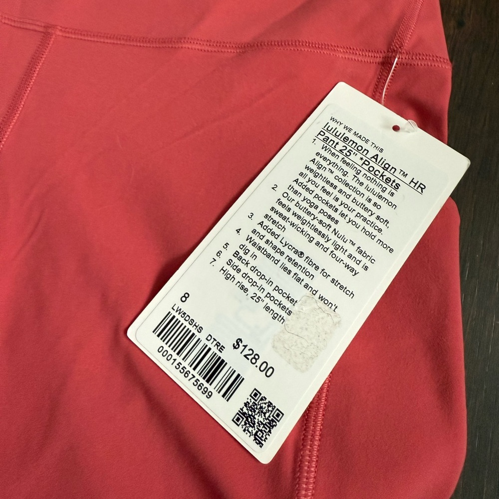 🆕 Lululemon Align High Rise Leggings 25” with Pockets - Picture 4 of 13